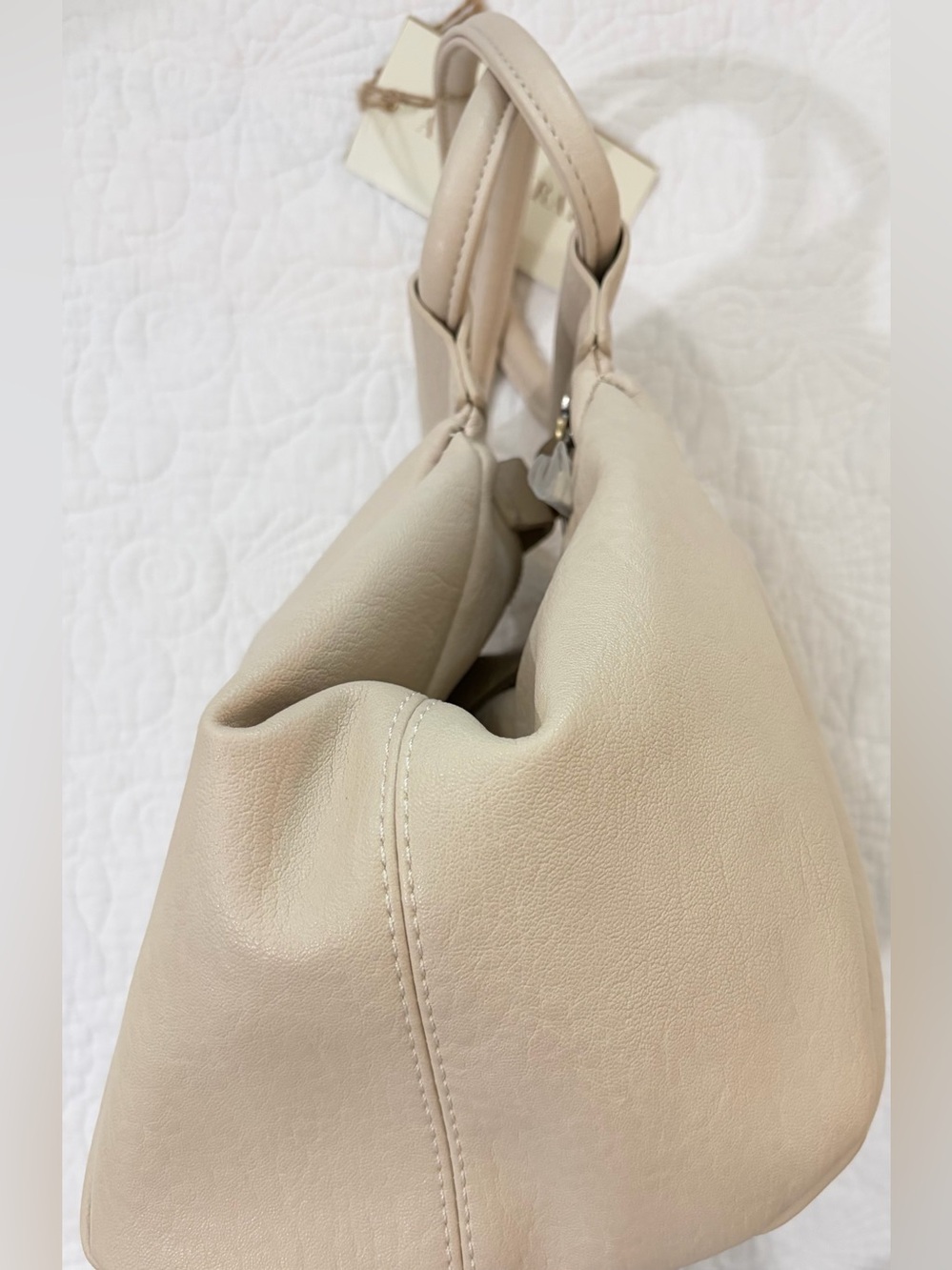 NWT Antik Kraft Cream Handbag w/crossbody strap with Interior Zipper Pocket - Picture 4 of 10